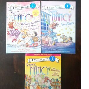 Set of 3 Fancy Nancy Paperback Children's Books